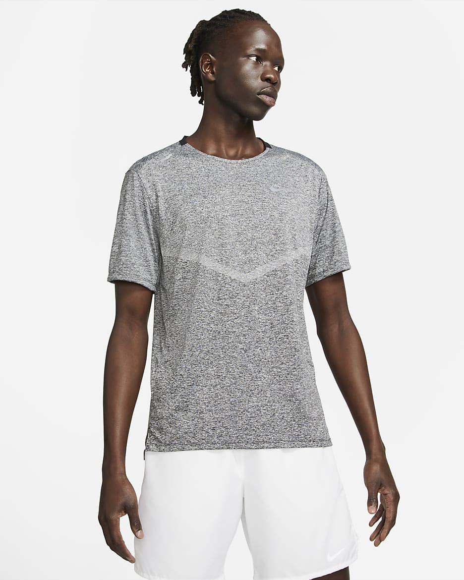 Mens nike dri fit running top best sale